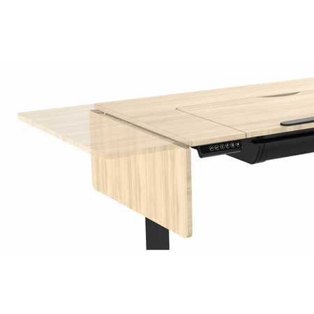Dellonda Single Motor Ultra-Quiet Electric Adjustable Drawing Table with 40 Tilt, Drawer & Side Table Model No- DH71