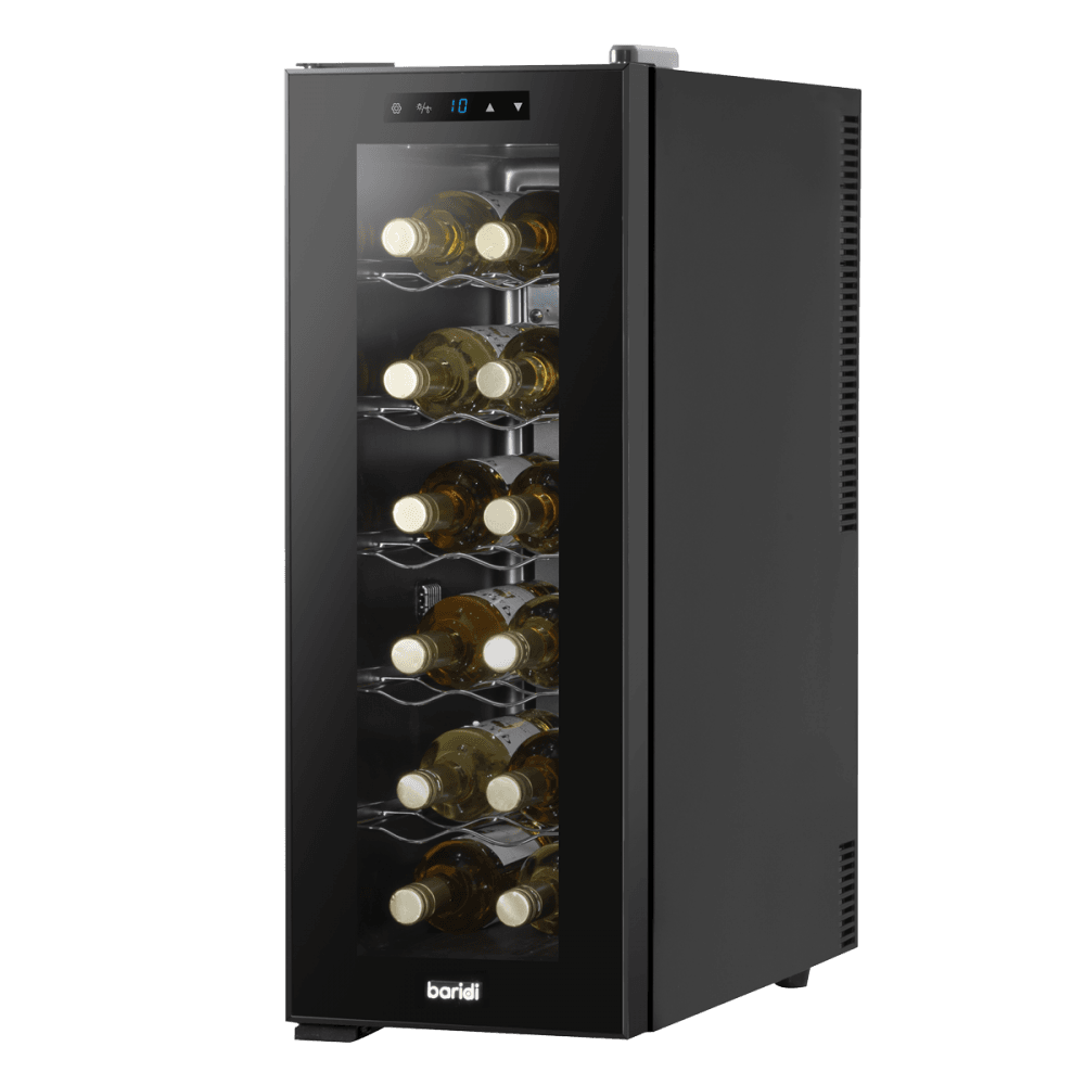 Baridi 12 Bottle Wine Fridge & Cooler - Black Model No- DH73