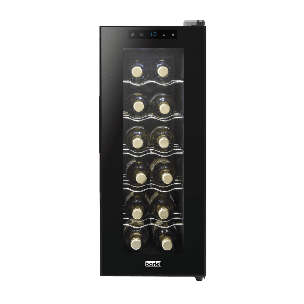 Baridi 12 Bottle Wine Fridge & Cooler - Black Model No- DH73