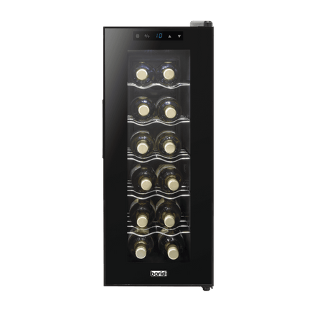 Baridi 12 Bottle Wine Fridge & Cooler - Black Model No- DH73