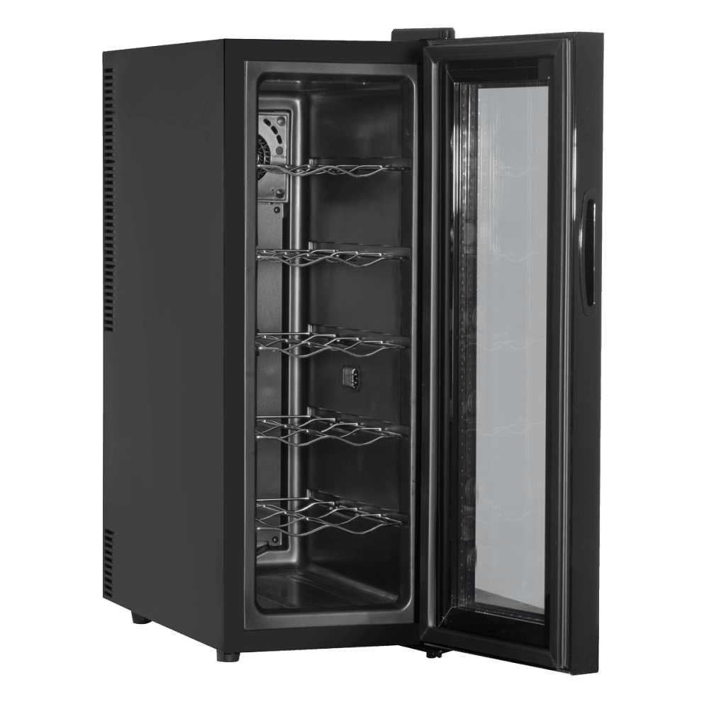 Baridi 12 Bottle Wine Fridge & Cooler - Black Model No- DH73