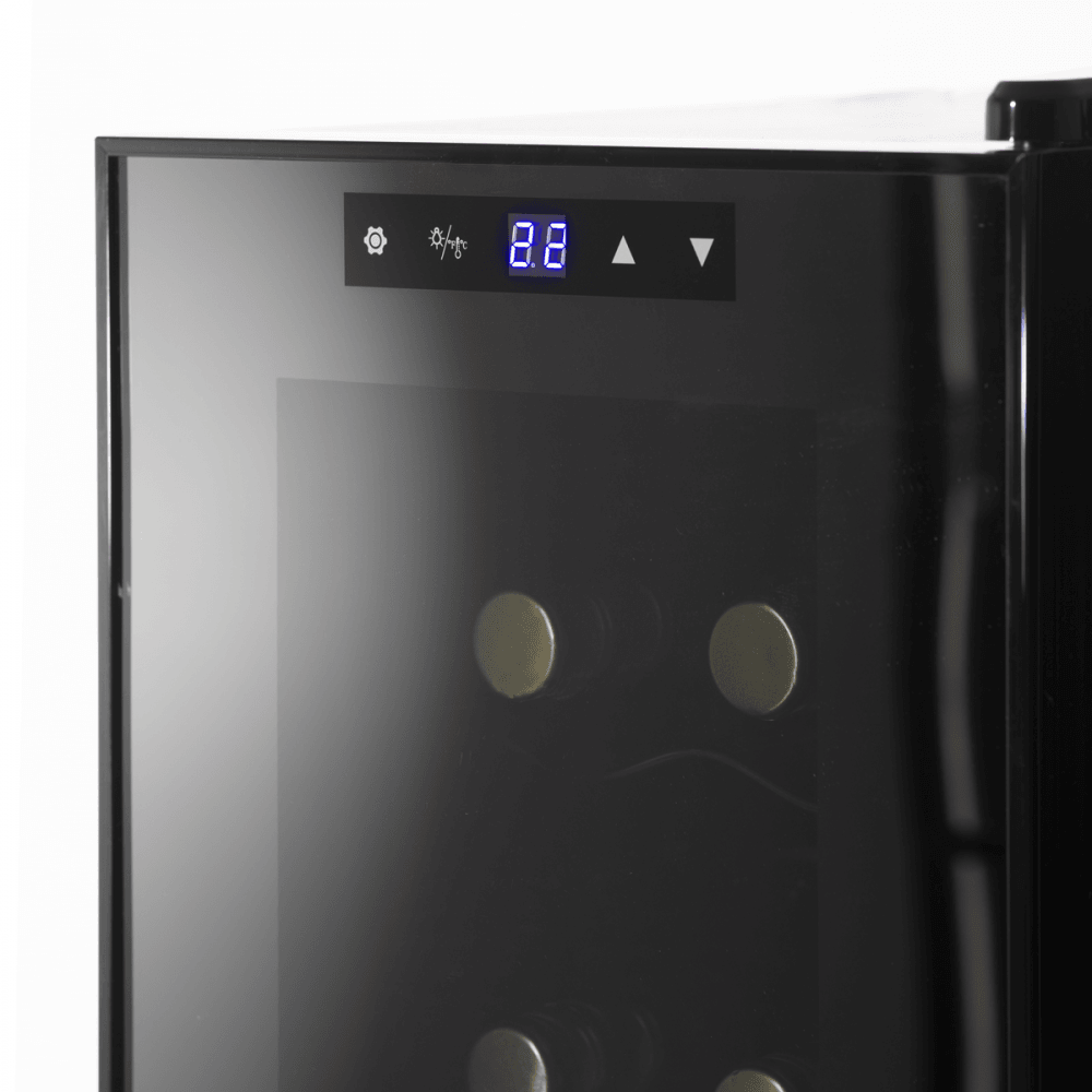 Baridi 12 Bottle Wine Fridge & Cooler - Black Model No- DH73