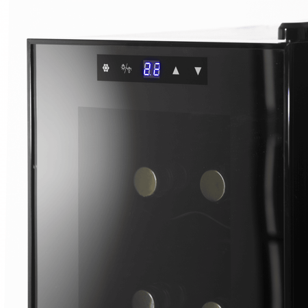 Baridi 12 Bottle Wine Fridge & Cooler - Black Model No- DH73