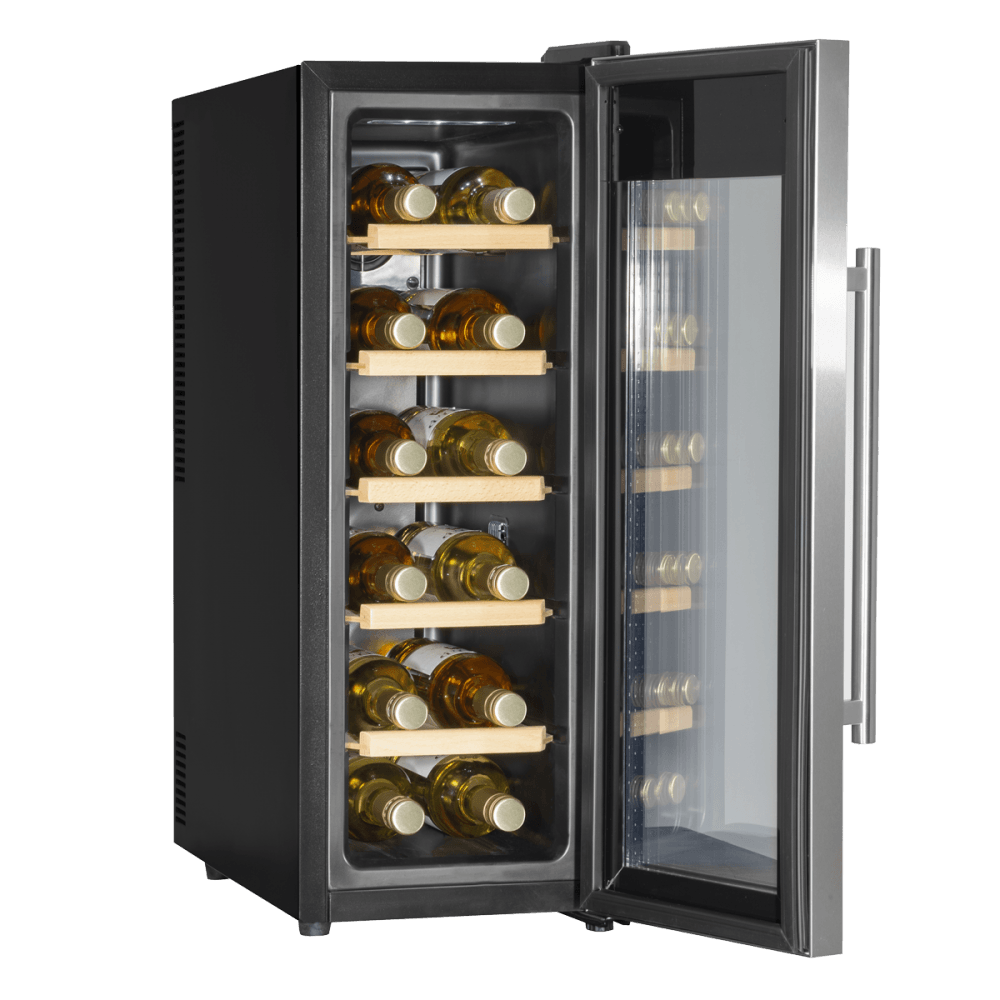 Baridi 12 Bottle Wine Fridge & Cooler - Stainless Steel Model No- DH74