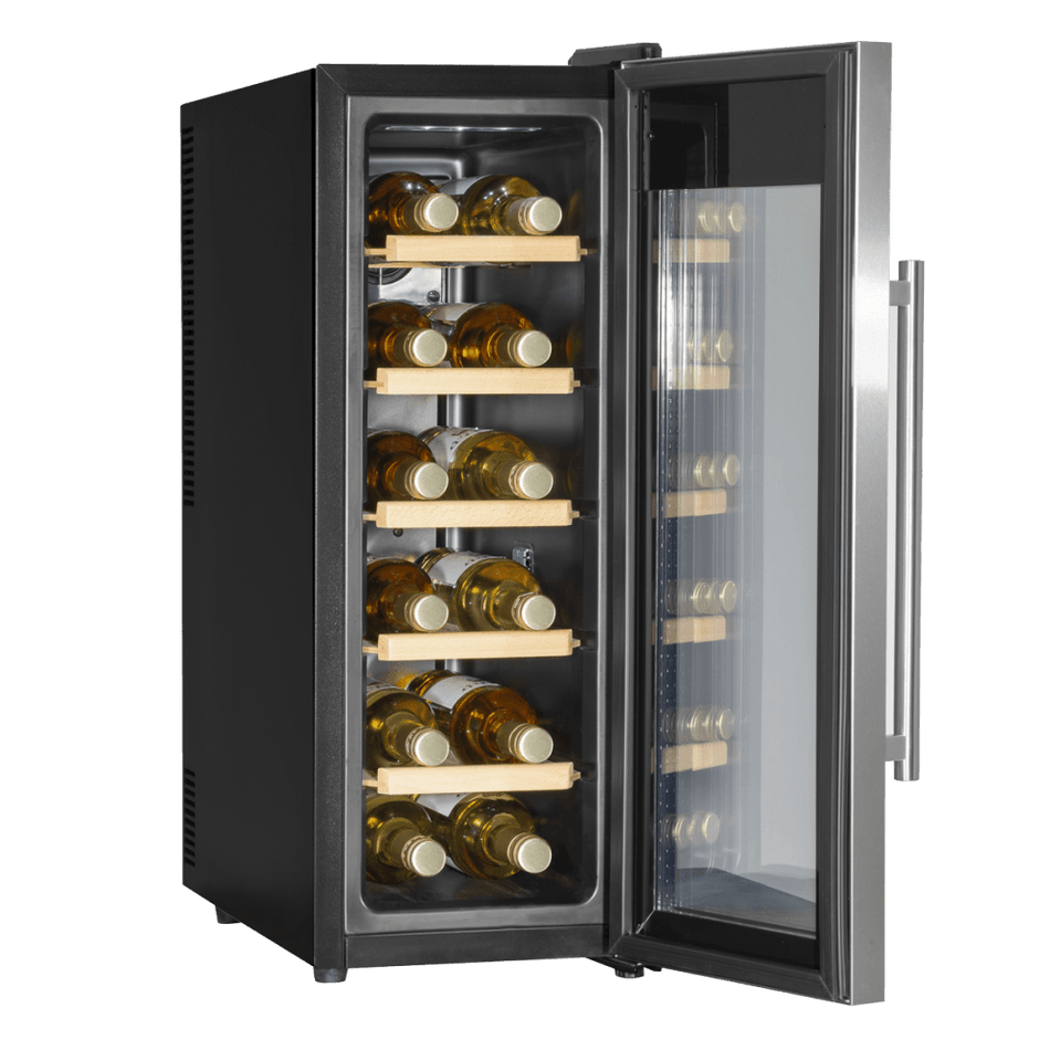 Baridi 12 Bottle Wine Fridge & Cooler - Stainless Steel Model No- DH74