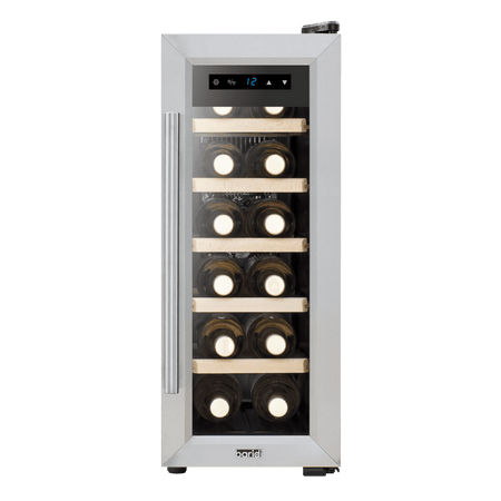 Baridi 12 Bottle Wine Fridge & Cooler - Stainless Steel Model No- DH74