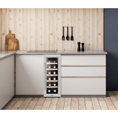 Baridi 12 Bottle Wine Fridge & Cooler - Stainless Steel Model No- DH74