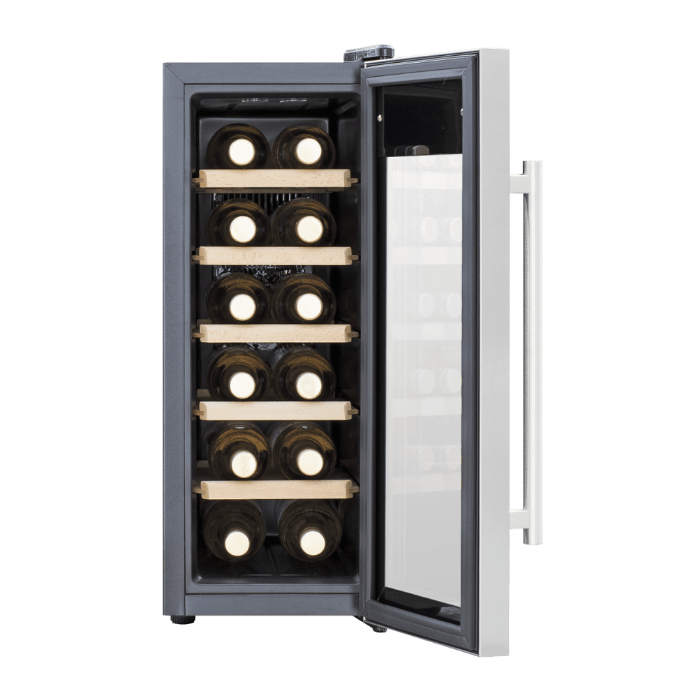 Baridi 12 Bottle Wine Fridge & Cooler - Stainless Steel Model No- DH74