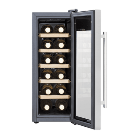Baridi 12 Bottle Wine Fridge & Cooler - Stainless Steel Model No- DH74