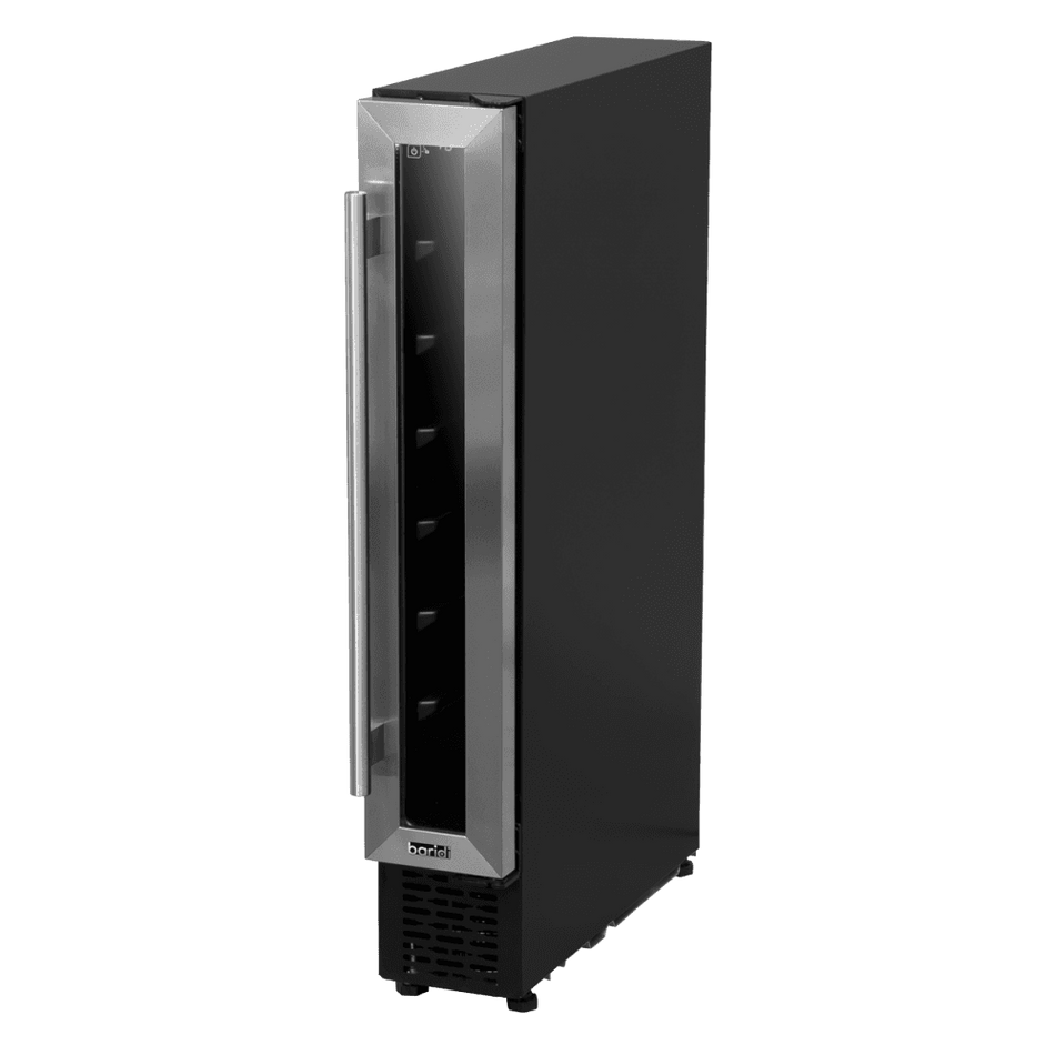Baridi Extra-Slim 7 Bottle Wine Fridge & Cooler 15cm - Stainless Steel Model No- DH77