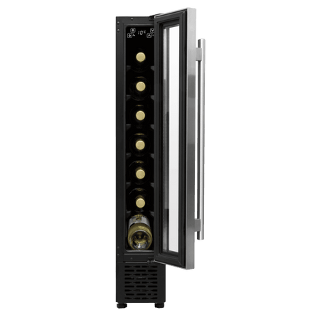 Baridi Extra-Slim 7 Bottle Wine Fridge & Cooler 15cm - Stainless Steel Model No- DH77