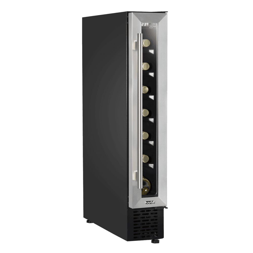 Baridi Extra-Slim 7 Bottle Wine Fridge & Cooler 15cm - Stainless Steel Model No- DH77