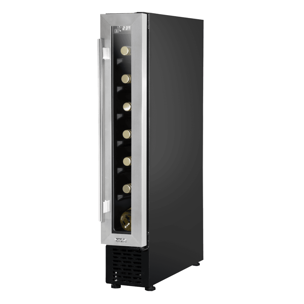 Baridi Extra-Slim 7 Bottle Wine Fridge & Cooler 15cm - Stainless Steel Model No- DH77