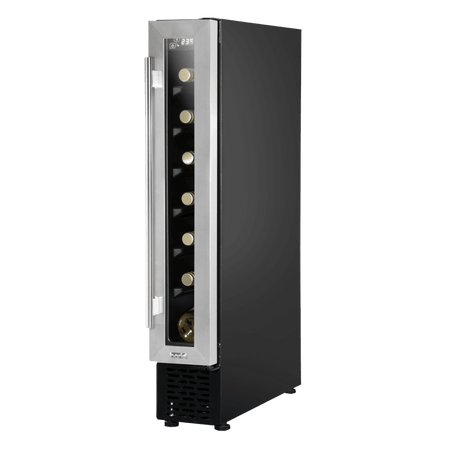 Baridi Extra-Slim 7 Bottle Wine Fridge & Cooler 15cm - Stainless Steel Model No- DH77