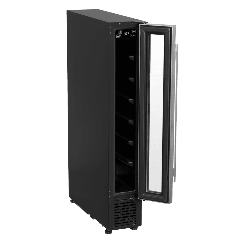 Baridi Extra-Slim 7 Bottle Wine Fridge & Cooler 15cm - Stainless Steel Model No- DH77