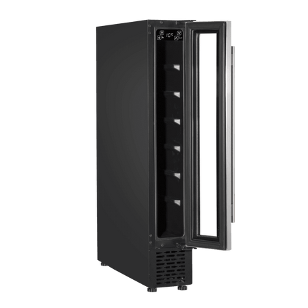 Baridi Extra-Slim 7 Bottle Wine Fridge & Cooler 15cm - Stainless Steel Model No- DH77