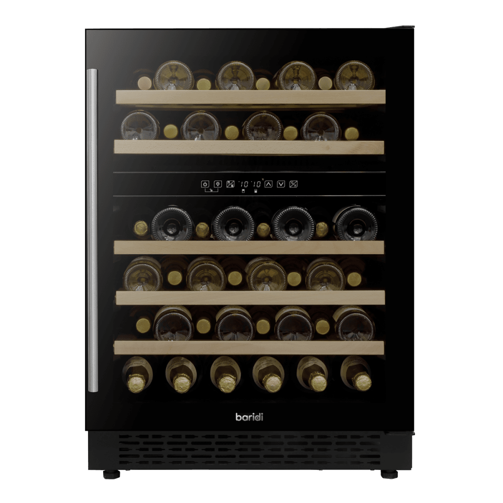 Baridi 46 Bottle Under-Counter/Freestanding Dual Zone Fridge & Cooler 60cm Model No- DH79