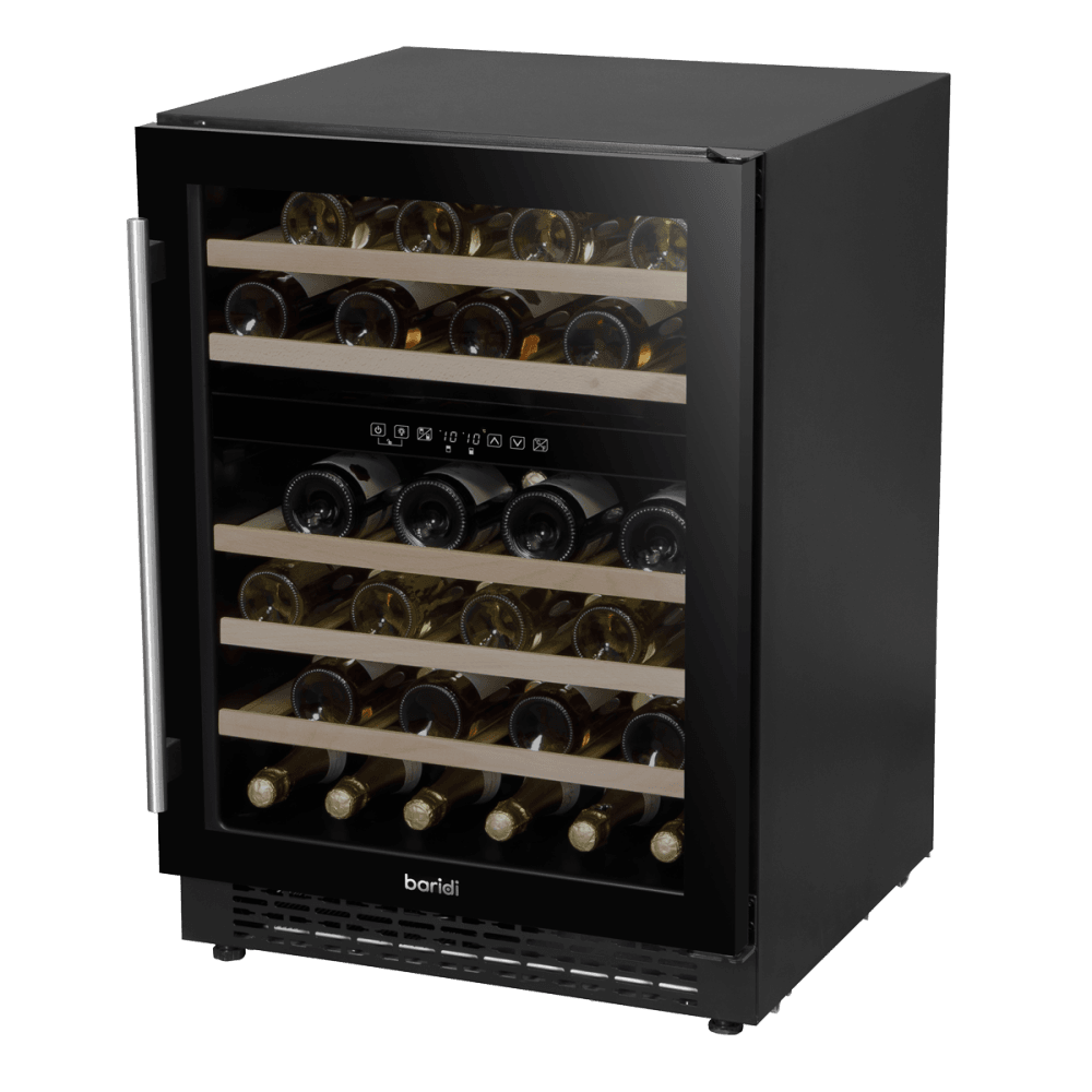 Baridi 46 Bottle Under-Counter/Freestanding Dual Zone Fridge & Cooler 60cm Model No- DH79