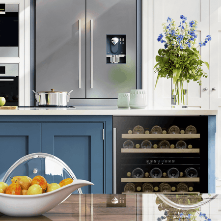 Baridi 46 Bottle Under-Counter/Freestanding Dual Zone Fridge & Cooler 60cm Model No- DH79