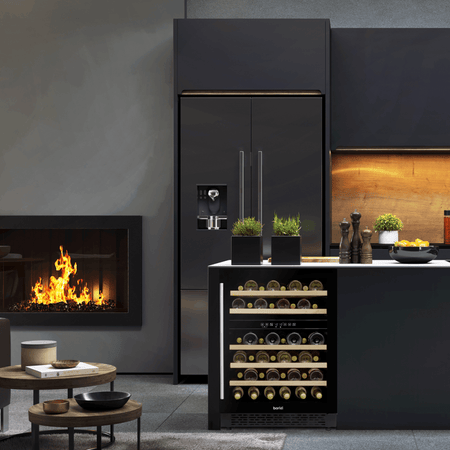 Baridi 46 Bottle Under-Counter/Freestanding Dual Zone Fridge & Cooler 60cm Model No- DH79