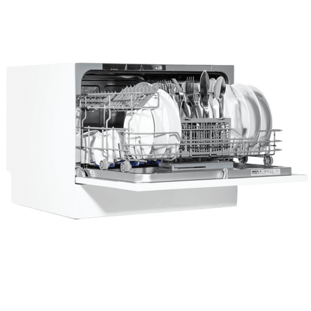 Baridi Tabletop Dishwasher 6 Place Settings 6.5L Capacity - White Model No- DH83