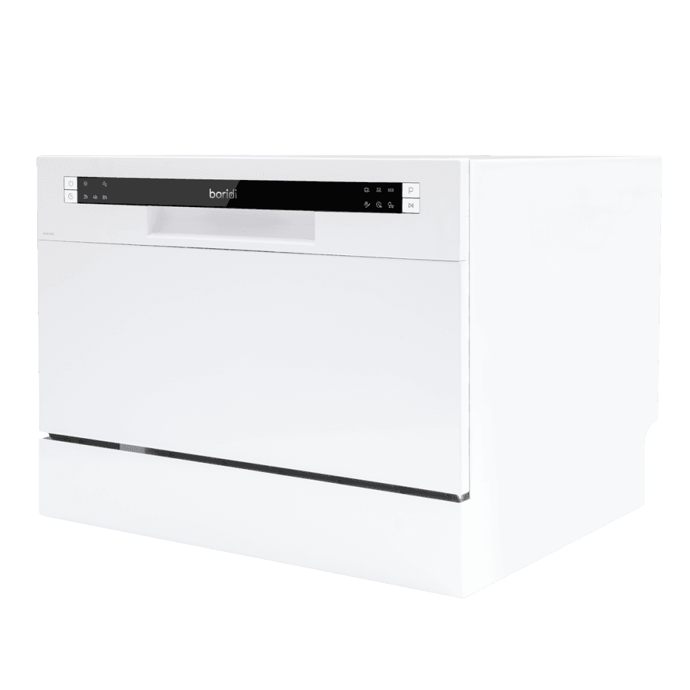 Baridi Tabletop Dishwasher 6 Place Settings 6.5L Capacity - White Model No- DH83