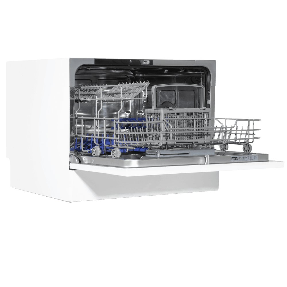Baridi Tabletop Dishwasher 6 Place Settings 6.5L Capacity - White Model No- DH83