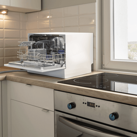 Baridi Tabletop Dishwasher 6 Place Settings 6.5L Capacity - White Model No- DH83