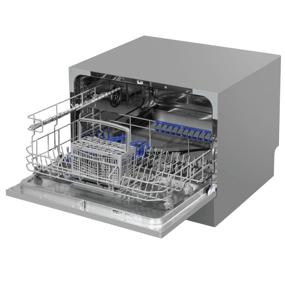 Baridi Tabletop Dishwasher 6 Place Settings 6.5L Capacity - Silver Model No- DH84