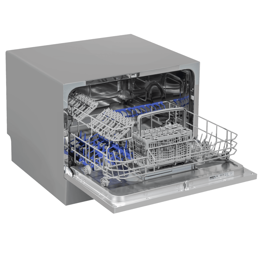 Baridi Tabletop Dishwasher 6 Place Settings 6.5L Capacity - Silver Model No- DH84