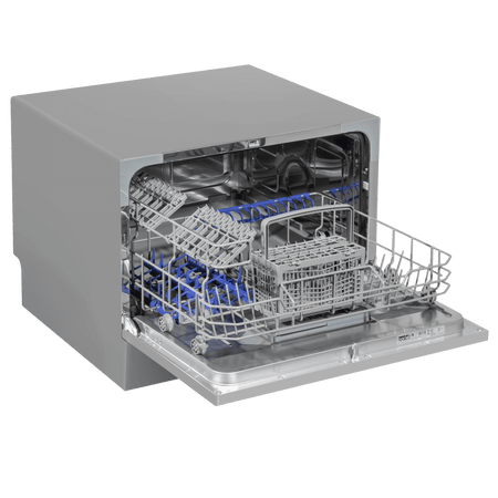 Baridi Tabletop Dishwasher 6 Place Settings 6.5L Capacity - Silver Model No- DH84