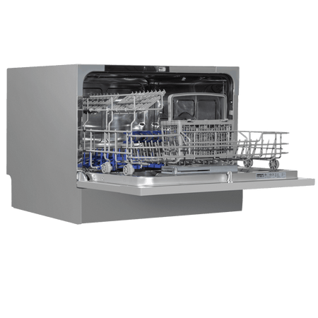 Baridi Tabletop Dishwasher 6 Place Settings 6.5L Capacity - Silver Model No- DH84