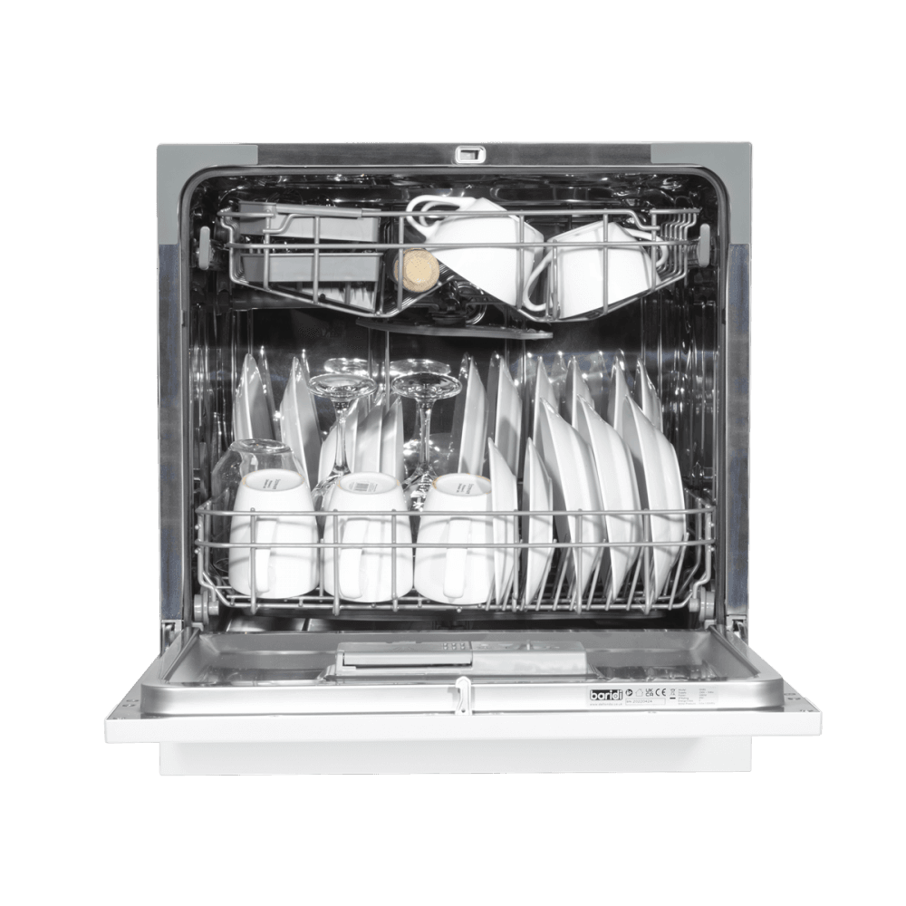 Baridi Tabletop Dishwasher 8 Place Settings 8L Capacity - White Model No- DH86