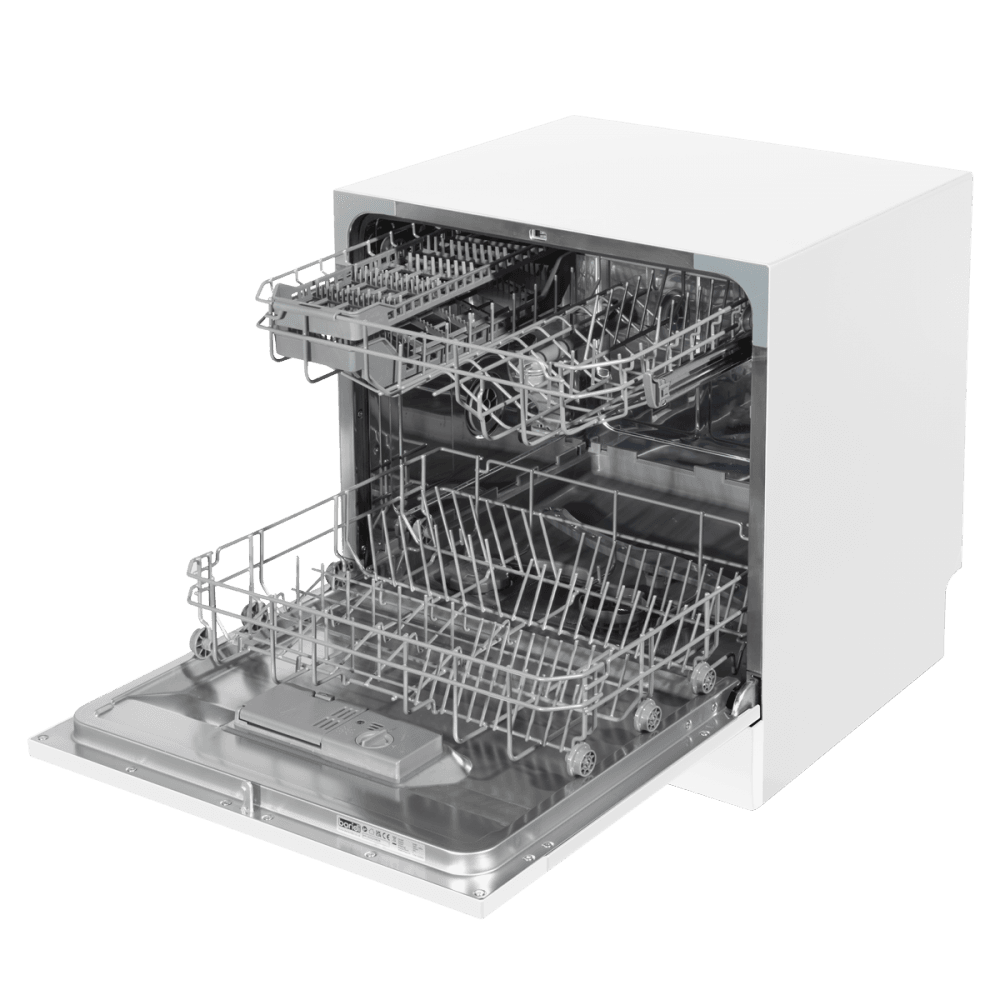 Baridi Tabletop Dishwasher 8 Place Settings 8L Capacity - White Model No- DH86