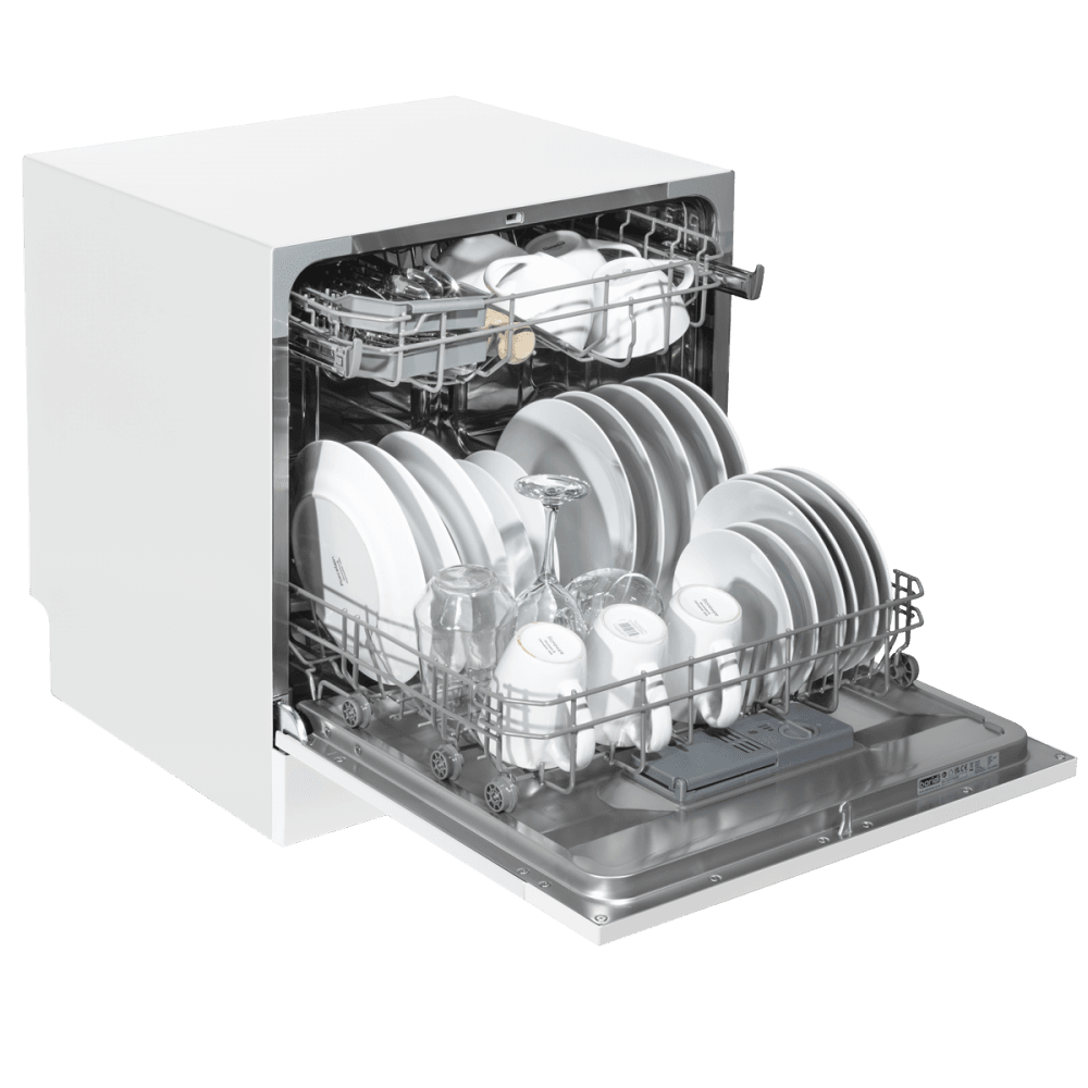 Baridi Tabletop Dishwasher 8 Place Settings 8L Capacity - White Model No- DH86