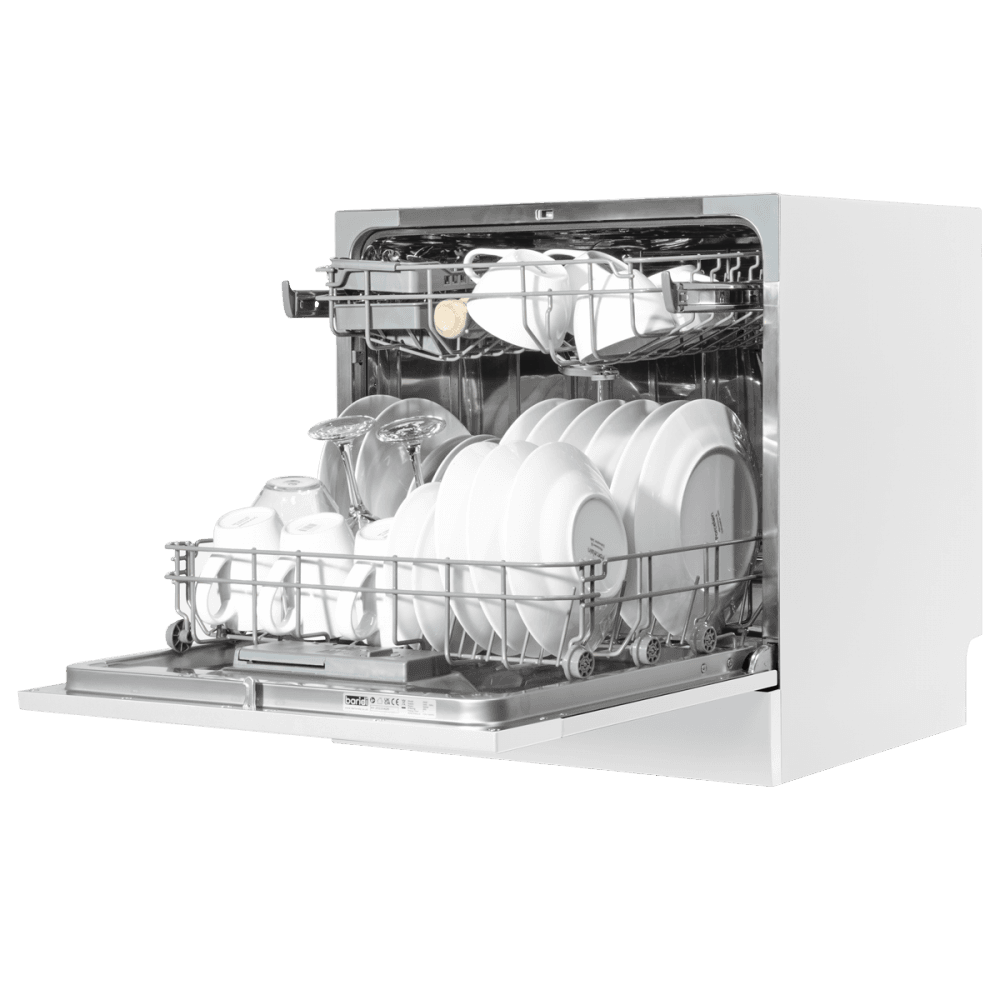 Baridi Tabletop Dishwasher 8 Place Settings 8L Capacity - White Model No- DH86