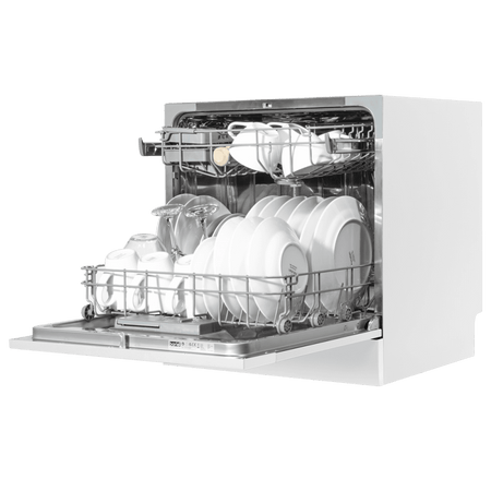 Baridi Tabletop Dishwasher 8 Place Settings 8L Capacity - White Model No- DH86