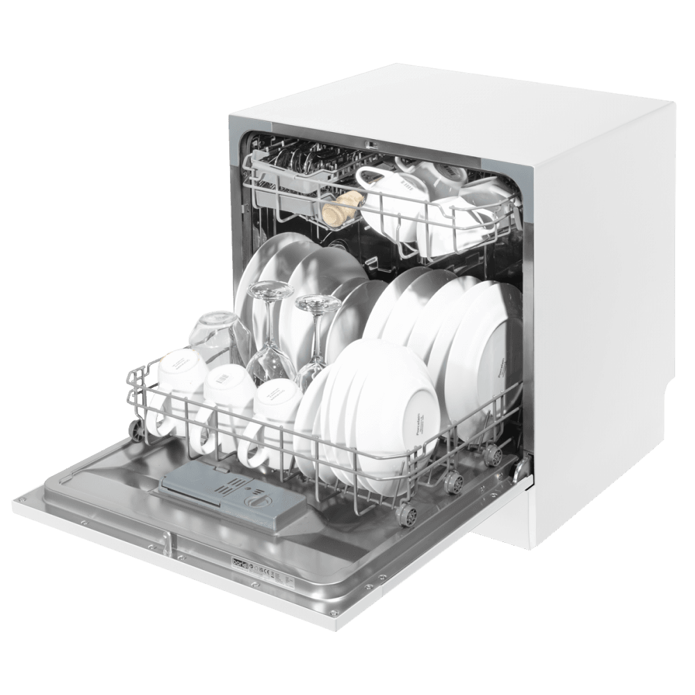 Baridi Tabletop Dishwasher 8 Place Settings 8L Capacity - White Model No- DH86