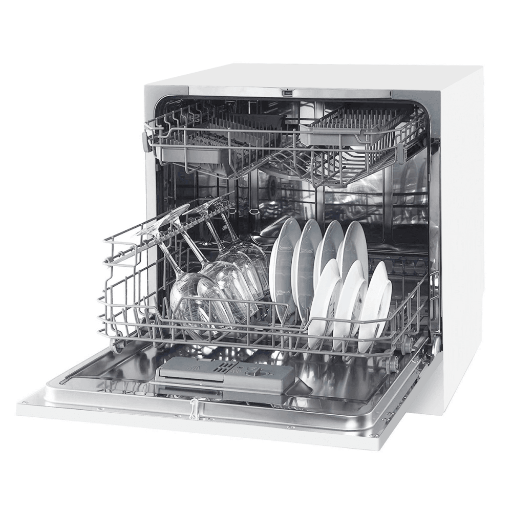 Baridi Tabletop Dishwasher 8 Place Settings 8L Capacity - White Model No- DH86