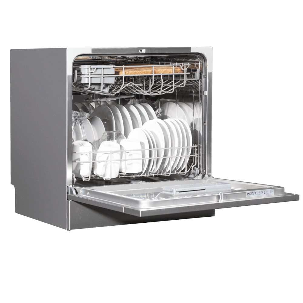 Baridi Tabletop Dishwasher 8 Place Settings 8L Capacity - Silver Model No- DH87