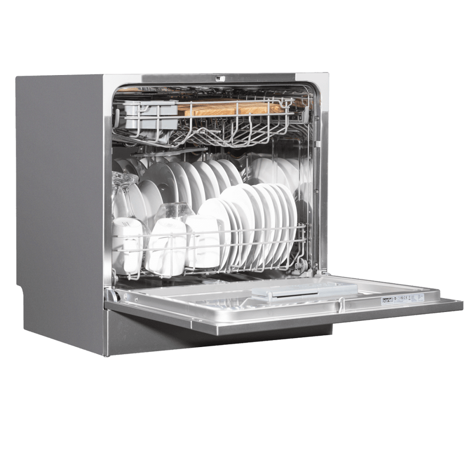 Baridi Tabletop Dishwasher 8 Place Settings 8L Capacity - Silver Model No- DH87