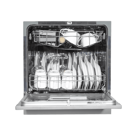 Baridi Tabletop Dishwasher 8 Place Settings 8L Capacity - Silver Model No- DH87