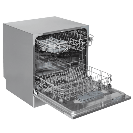 Baridi Tabletop Dishwasher 8 Place Settings 8L Capacity - Silver Model No- DH87