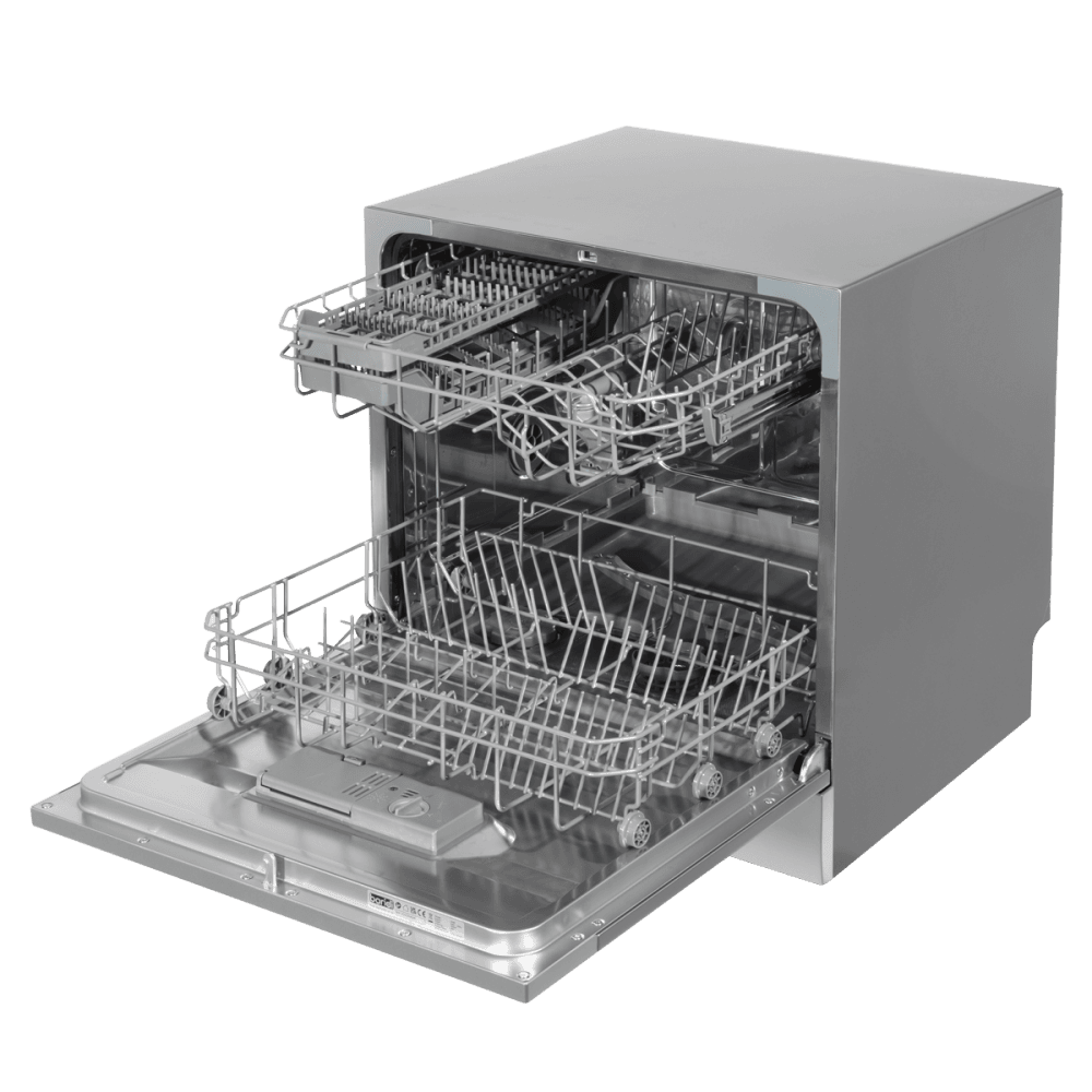 Baridi Tabletop Dishwasher 8 Place Settings 8L Capacity - Silver Model No- DH87