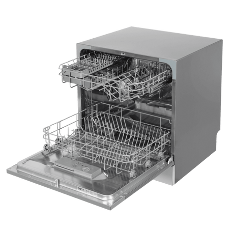 Baridi Tabletop Dishwasher 8 Place Settings 8L Capacity - Silver Model No- DH87