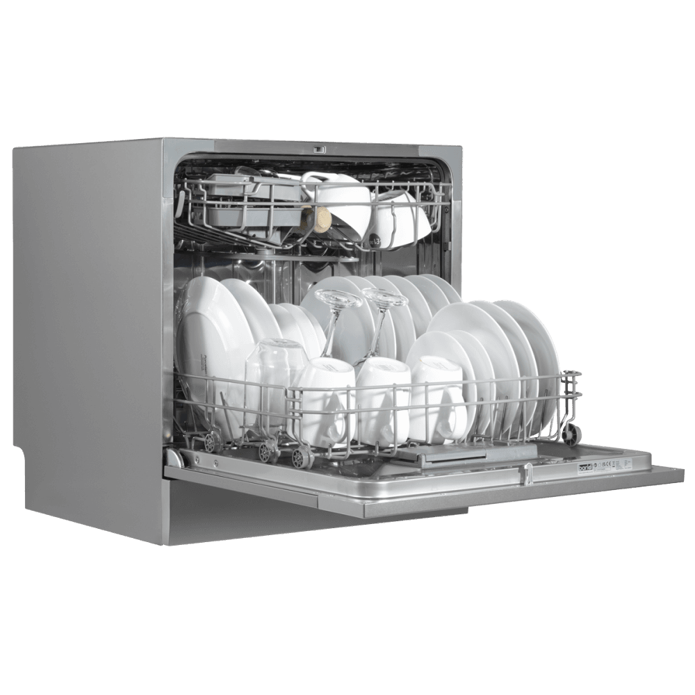 Baridi Tabletop Dishwasher 8 Place Settings 8L Capacity - Silver Model No- DH87