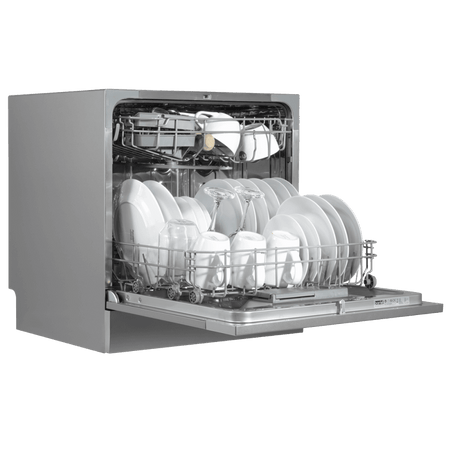 Baridi Tabletop Dishwasher 8 Place Settings 8L Capacity - Silver Model No- DH87