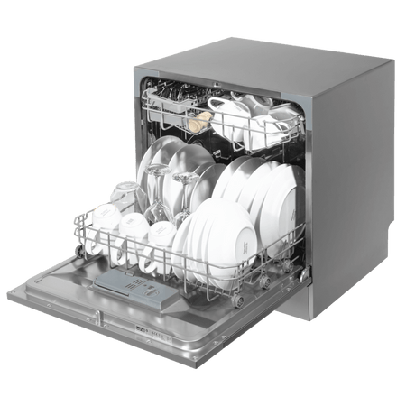 Baridi Tabletop Dishwasher 8 Place Settings 8L Capacity - Silver Model No- DH87