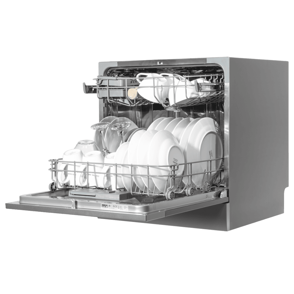 Baridi Tabletop Dishwasher 8 Place Settings 8L Capacity - Silver Model No- DH87