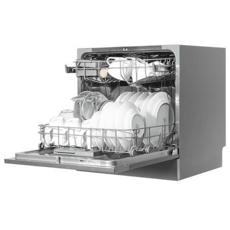 Baridi Tabletop Dishwasher 8 Place Settings 8L Capacity - Silver Model No- DH87
